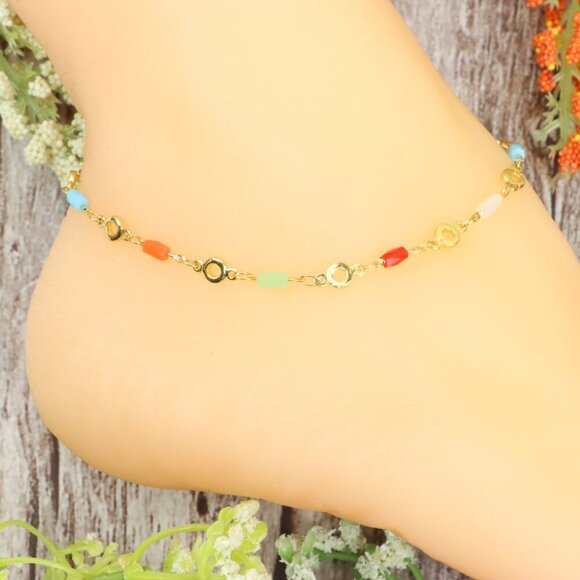 Dainty Anklet for Women – Elegant Everyday Jewelry & Perfect Gift | MLCRC1931 - Picture 4 of 10